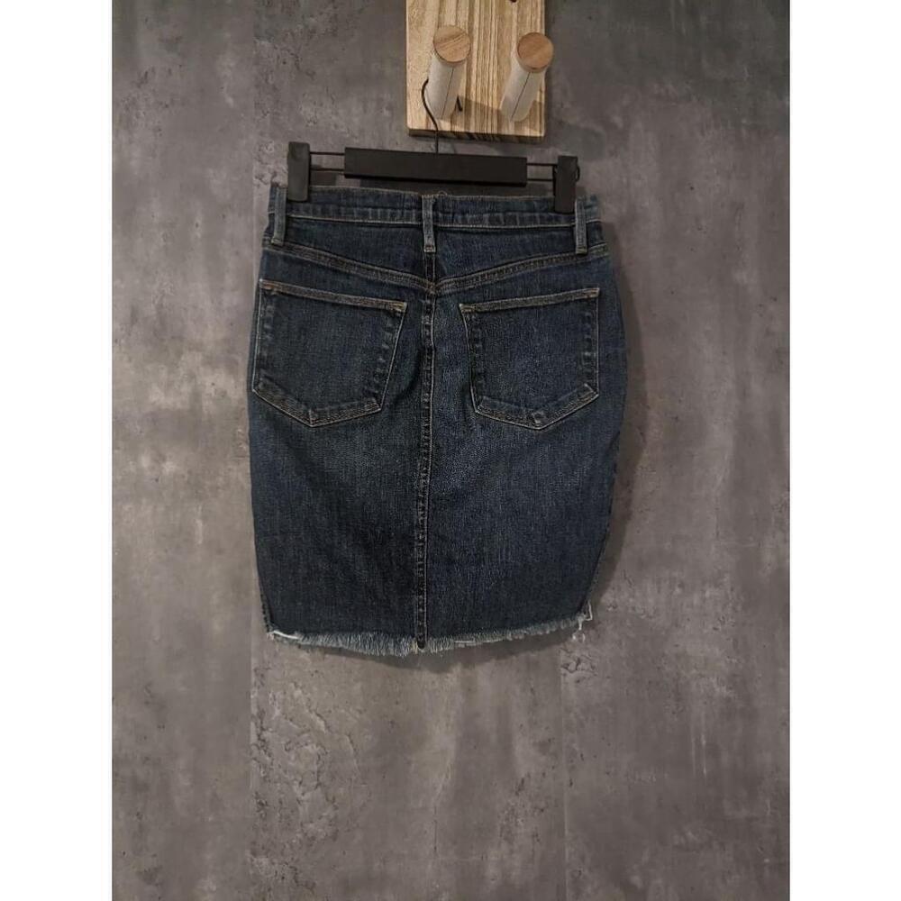 Women's Frame Denim Blue Distressed Skirt Size 24 - Picture 3 of 8